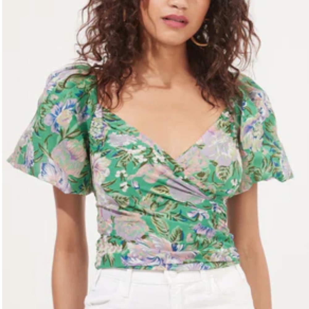 ASTR Puff sleeve crop top M